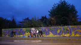 'Greta knows': Swedish graffiti artists create mural for Greta Thunberg