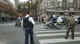 Police on scene after four officers killed in Paris knife attack