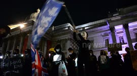 London protestors stand in solidarity with Hong Kong after ban on masks announced