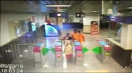 Lucky escape for commuters when ceiling falls at Indian metro station