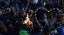 Extinction Rebellion kick off fortnight of rebellion with beacon of fire