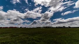 Clouds in the sky time lapse