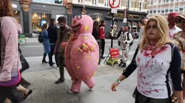 Zombie Pranks The People Watching The Very Last World Zombie Day In Central London