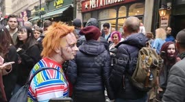 Zombie Chucky Scares The Public