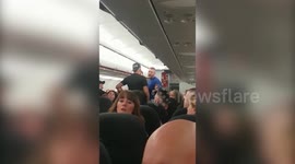 Flight forced to make emergency landing after brawl breaks out between seven British tourists