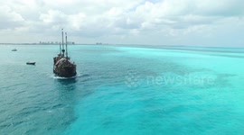Pirate ship in Cancun