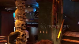 Halloween Decorations at Washington, DC Restaurant