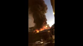 Fire breaks out at battery warehouse in Lyon suburb