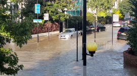 Cars going under