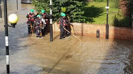 Vulnerable woman evacuated from flood-hit Finsbury Park by emergency services