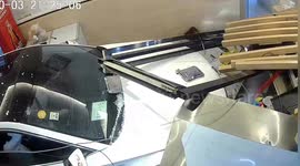 Out-of-control car crashes into restaurant in China injuring two receptionists