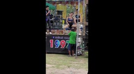 Pensioner Delighted By Coyote Dancer At Country Fair