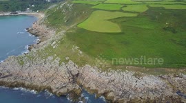 Beautiful 4K drone footage captures Cornwall's craggy coastline