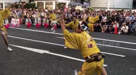 Awa Odori Dance Festival in Shinjuku Japan