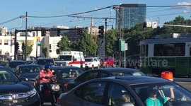 Ambulance stuck in Comm Ave and BU Bridge traffic