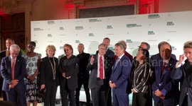 Bono, Bill Gates and Emmanuel Macron meet at global fundraiser to fight diseases