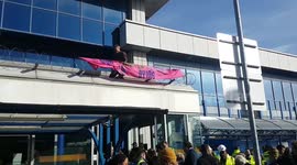 Extinction Rebellion protesters arrested as they attempt to shut down London City Airport