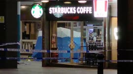 Police cordon off shops as teenager knifed to death outside McDonald's in east London