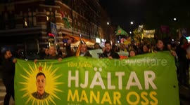 Rise Up For Rojava Protest Takes Place in Malmö, Sweden