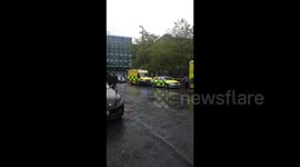 Heavy police presence at Piccadilly Gardens after five people stabbed at Manchester shopping centre