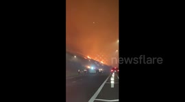 Saddleridge fire in California increases in size to 4,600 acres