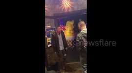 Trump walks into gay bar. Minneapolis protest