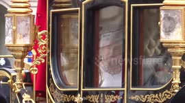 ARCHIVES: The Queen's carriage procession is going through the Parliament Square in London for the State Opening of Parliament 2016