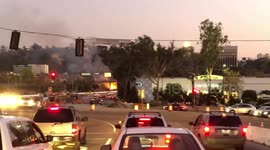 FIRE on Freeway 163 and 8 in San Diego,CA 10/11/2019