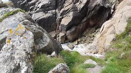 View from Porthcurno Footpath,Cornwall