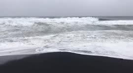 Typhoon Hagibis  approaches Oshima, Japan