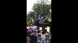 Rally in Tokyo Japan in support of Hong Kong protestors