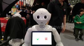 Robot Gets Tickled By Children at New Scientist Live