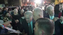 Robert De Niro, Harvey Keitel and Al Pacino sign autographs for fans after screening of 'The Irishman' in London