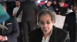 Al Pacino signs for fans,when leaving a , Gala premiere of Martin Scorcese's film The Irishman at the last night of the London Film Festival
