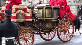 Imperial State Crown en route to Palace of Westminster for State Opening of Parliament
