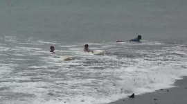 Action Failing Little Surfers