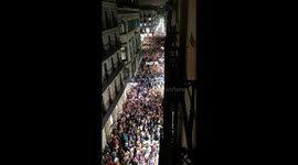 Catalan Protestors at Palau de la Generalitat de Catalunya, Barcelona