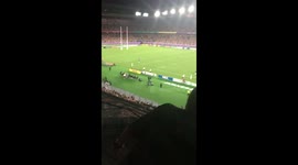 Final whistle in Yokohama stadium as Japan seals historic victory