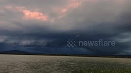 Rotating Supercell Storm in Oklahoma