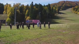 weekend walk and gym in the mountain for an big people