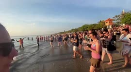 Turtles released into the sea to mark 17th anniversary of Bali bombings