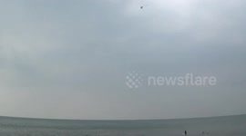 Unique kites from plastic waste. Still Can Fly Even Entering the Sea Many Times