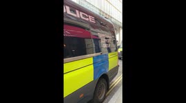 Police gather for extinction rebellion