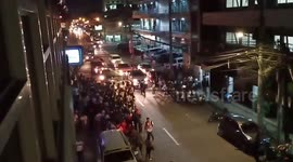 Restaurant shakes as 6.4 magnitude earthquake hits the Philippines