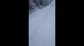 Walking for one hour to teach the kids of Tomorrica, Tomorri Mount, Albania