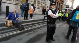 Arrests of Extinction Rebellion Protestors in Whitehall