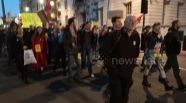 Extinction rebellion protestors fool police by changing direction of march