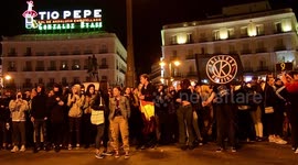 Hundreds gather in support of Catalan independence in Madrid