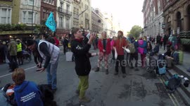 Extinction Rebellion Protesters  In Whitehall Who Have Epic Fails Juggling
