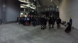 Extinction Rebellion Protestors Finally Arrive At The News Building In London Bridge